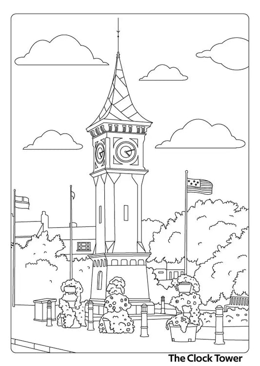 Exmouth Colouring Book