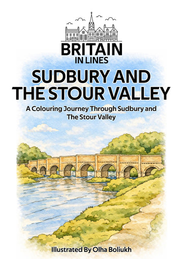 Sudbury and the Stour Valley colouring book by Britain in Lines
