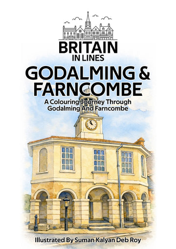 Godalming and Farncombe colouring book by Britain in Lines