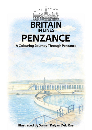 Penzance colouring book by Britain in Lines