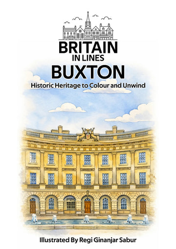 Buxton colouring book by Britain in Lines