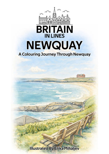 Newquay colouring book by Britain in Lines