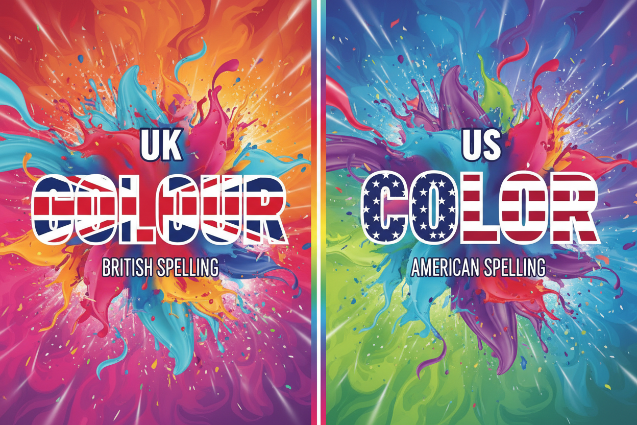 Color Vs Word Colouring vs Coloring – What’s the Difference? (UK vs US Explained ...