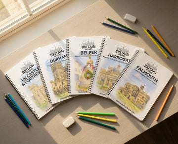 Adult Colouring Books UK — British Towns, Landmarks & Landscapes