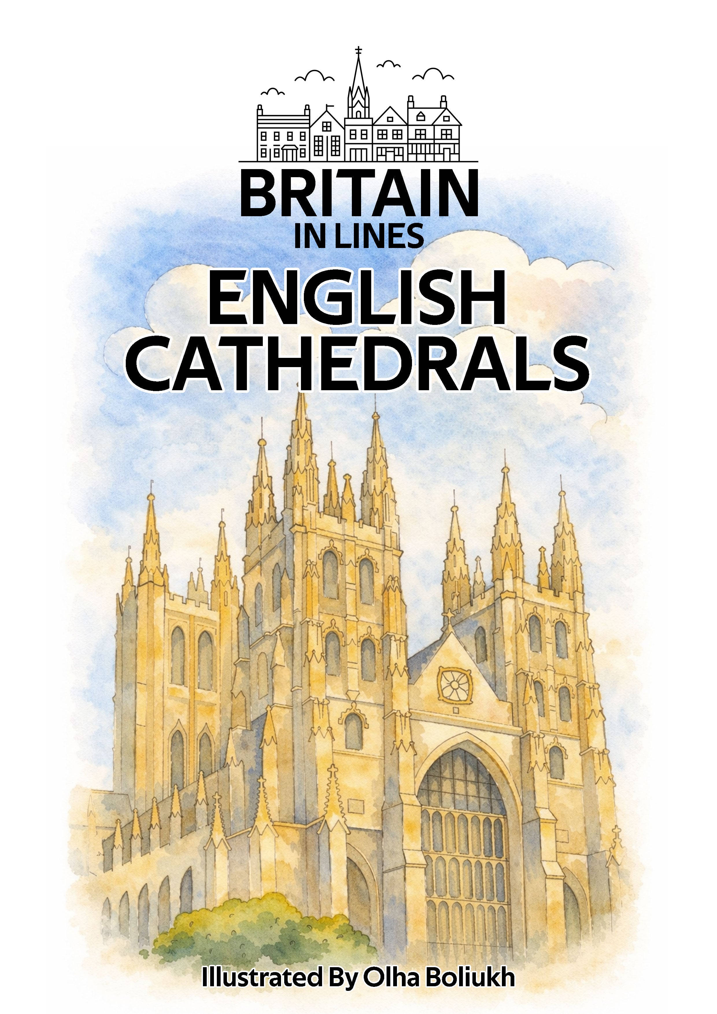 English Cathedral Towns Colouring Book