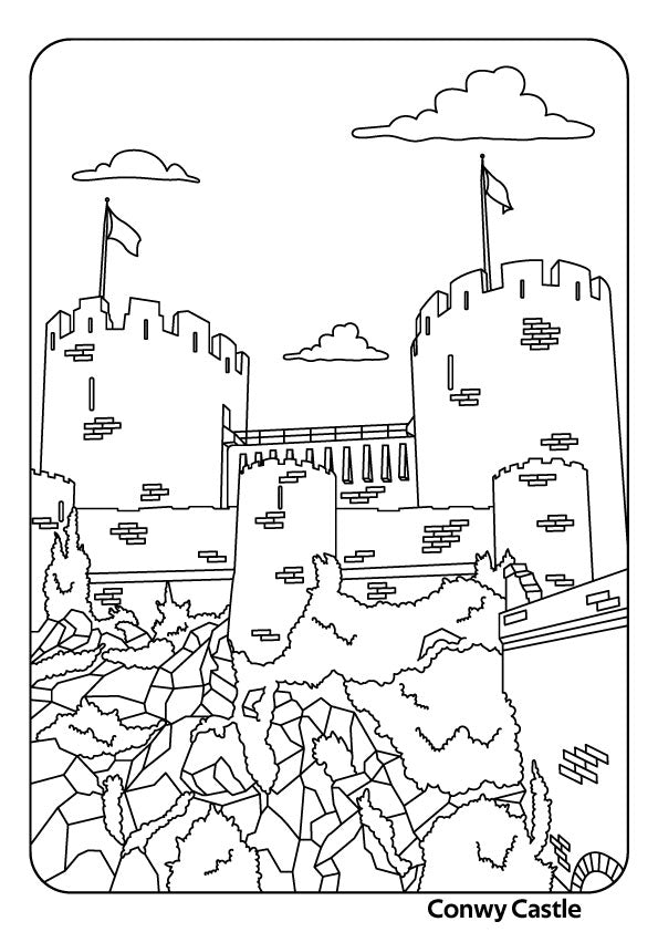 UK Castles Colouring Book