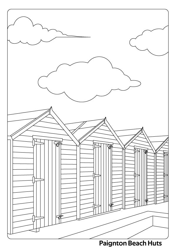 Torquay & Paignton Colouring Book | English Riviera Coastal Landmarks