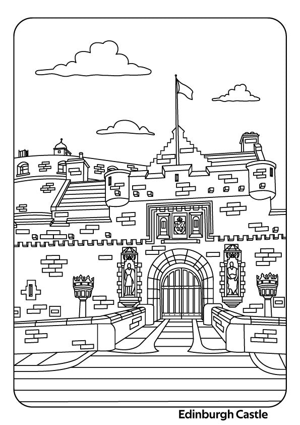UK Castles Colouring Book