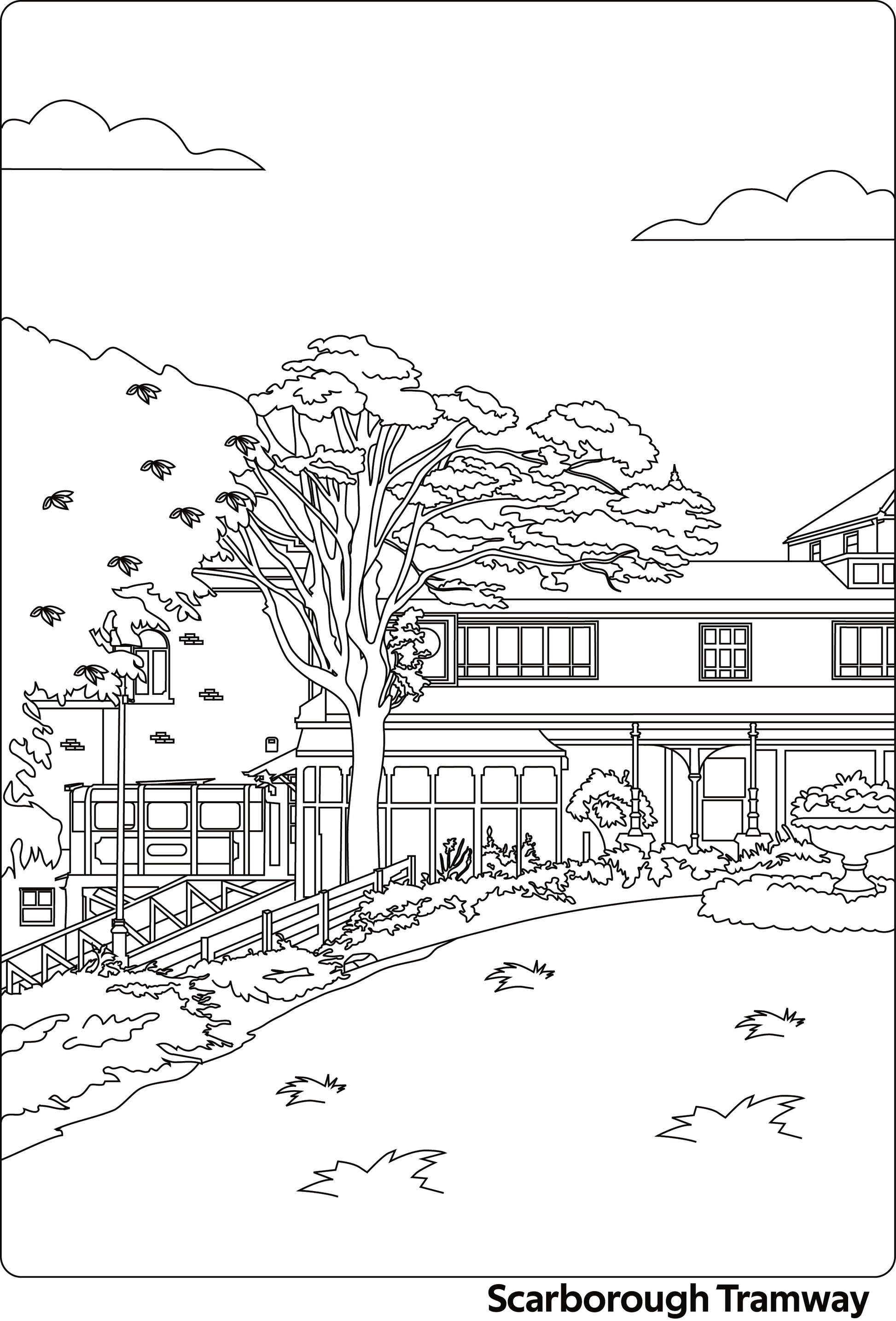 Scarborough Colouring Book