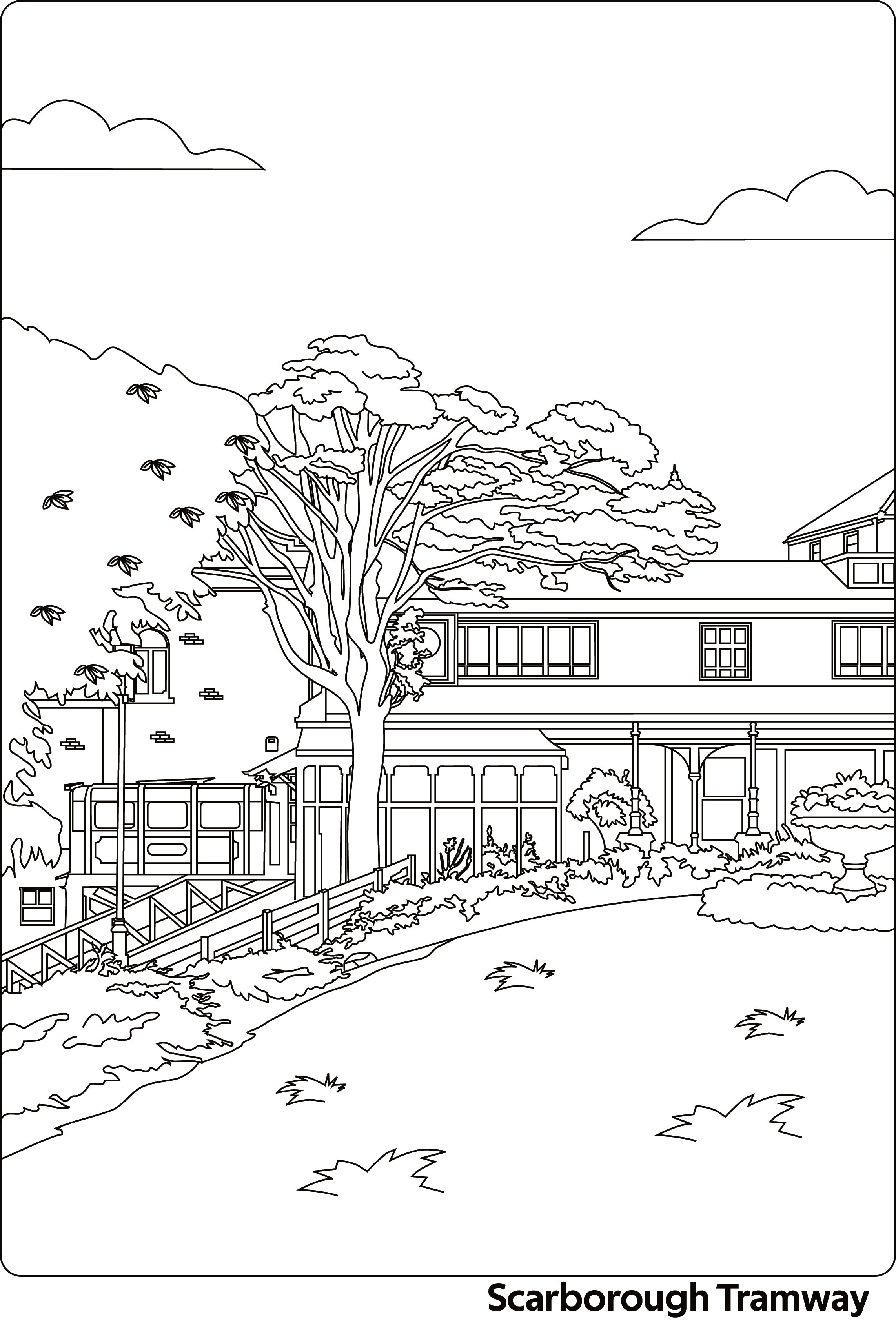 Scarborough Colouring Book