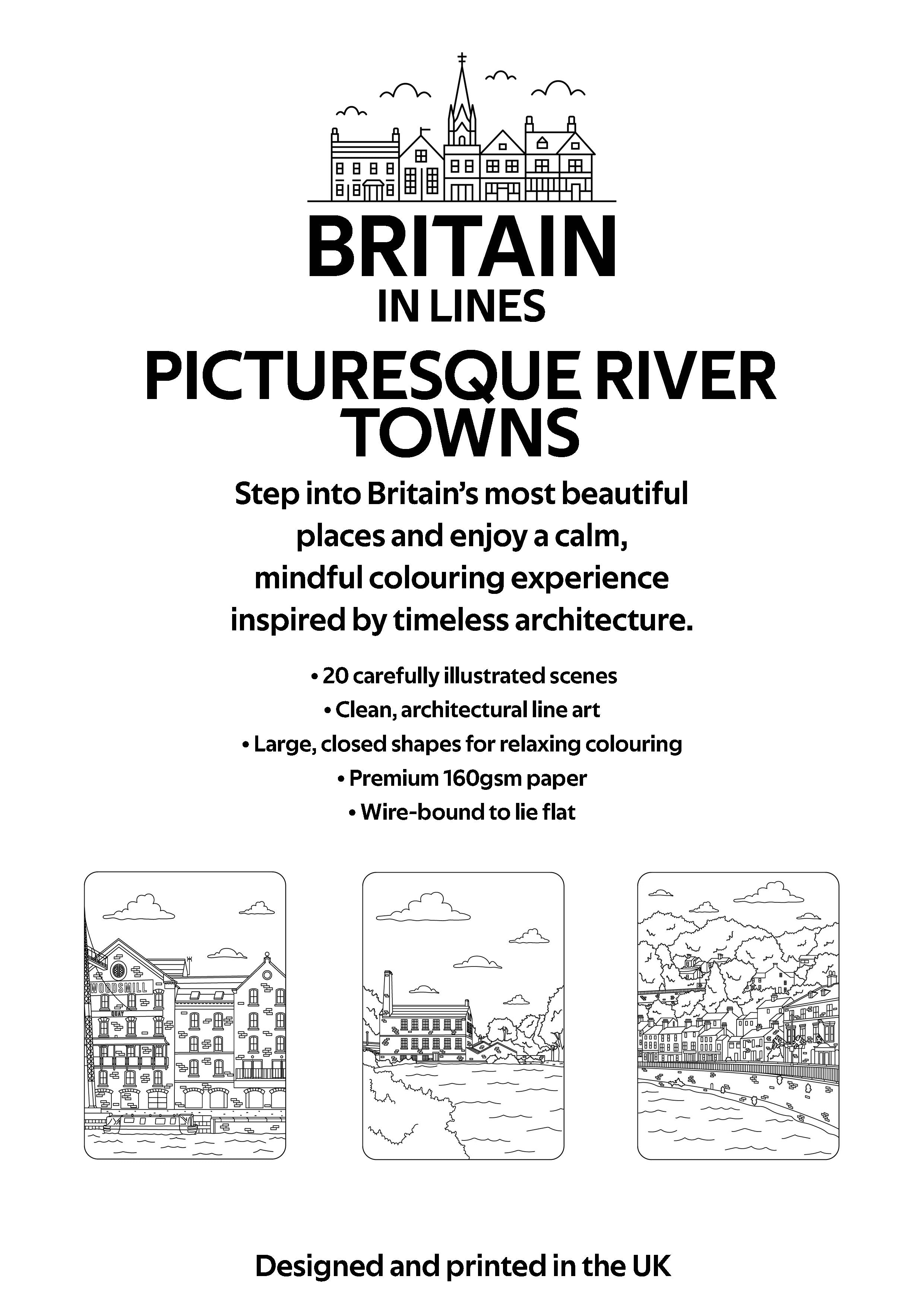 Picturesque River Towns Colouring Book