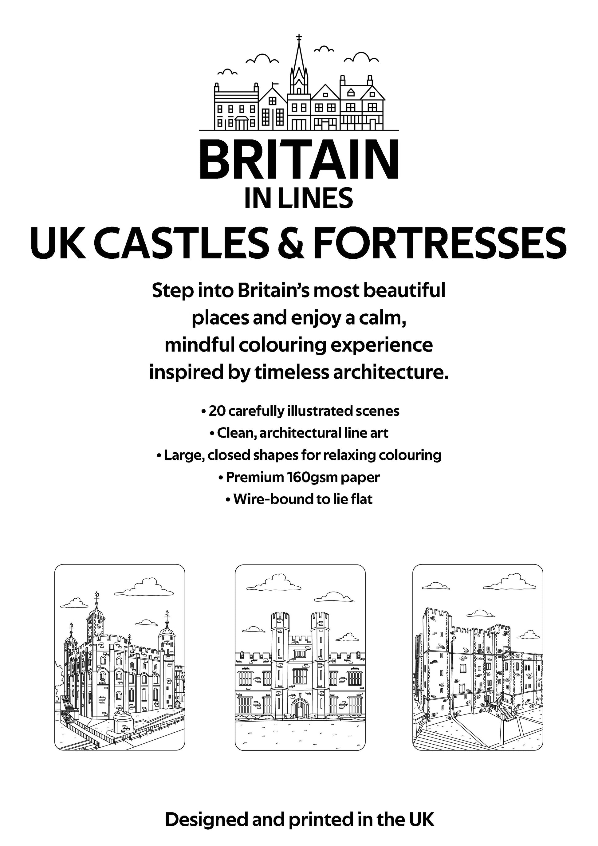 UK Castles Colouring Book