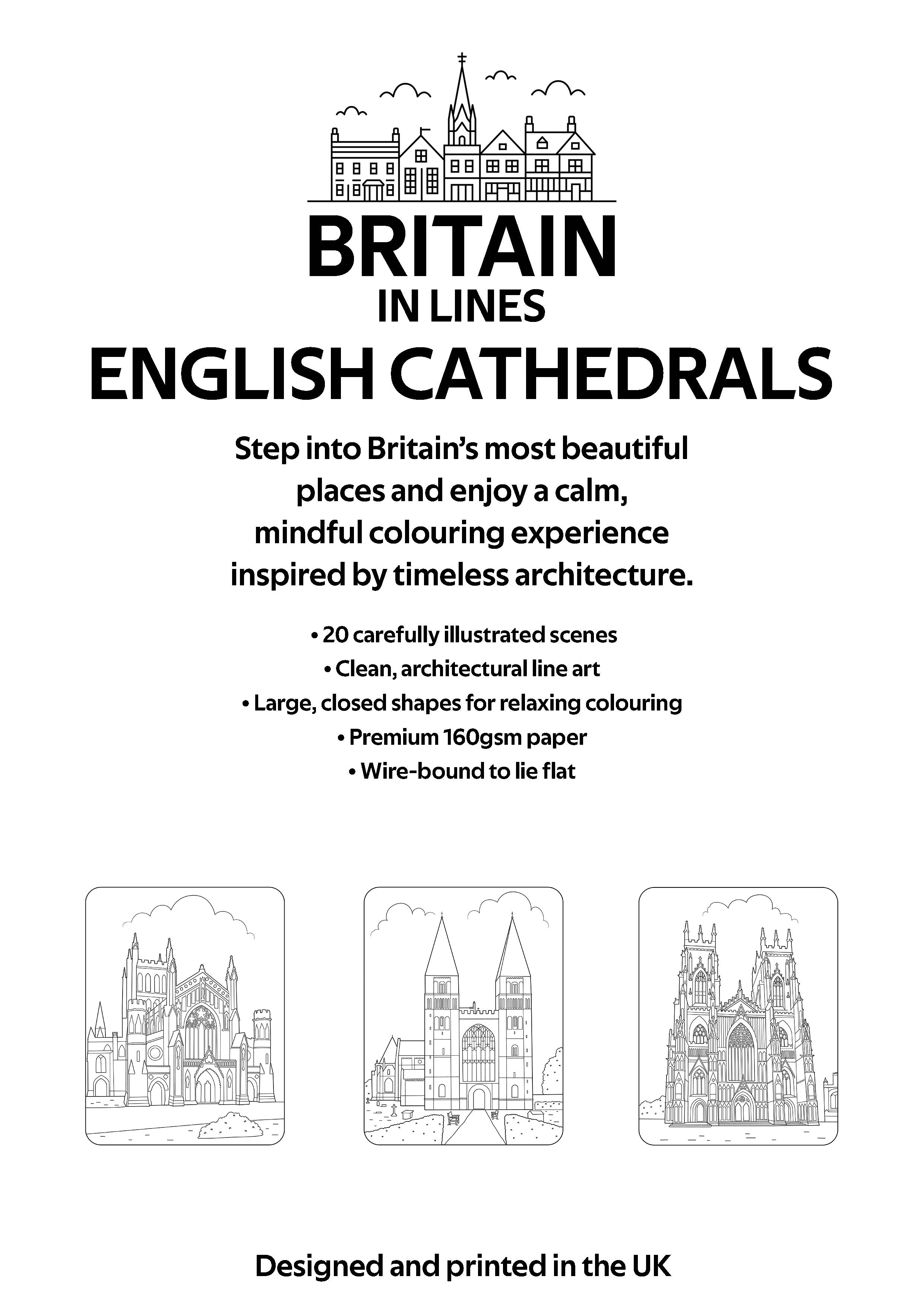English Cathedral Towns Colouring Book