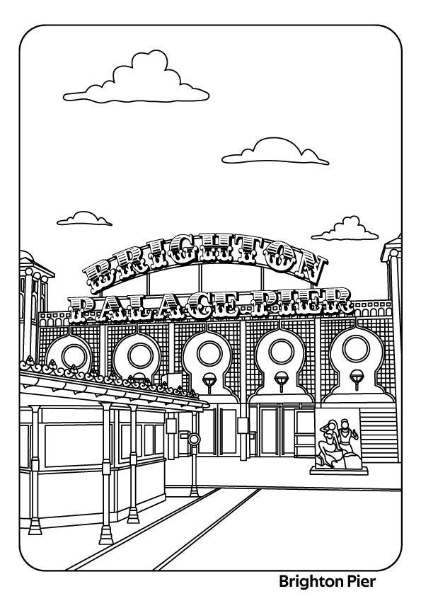 Classic British Seaside Colouring Book