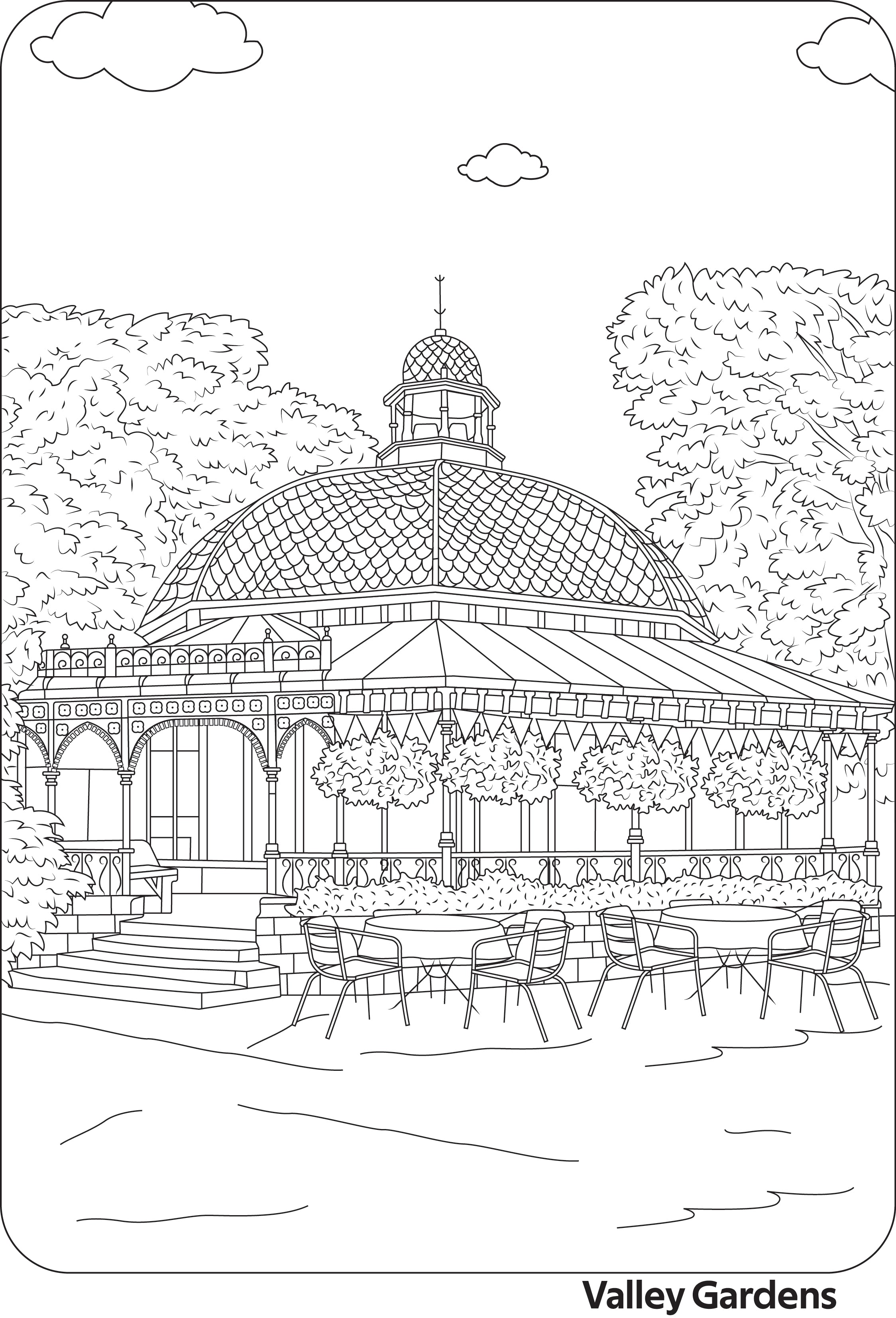 Harrogate Colouring Book