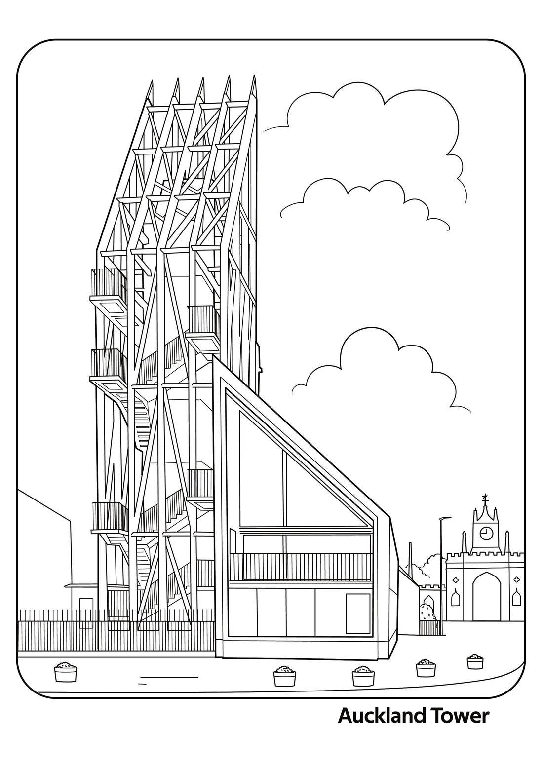 Bishop Auckland Colouring Book