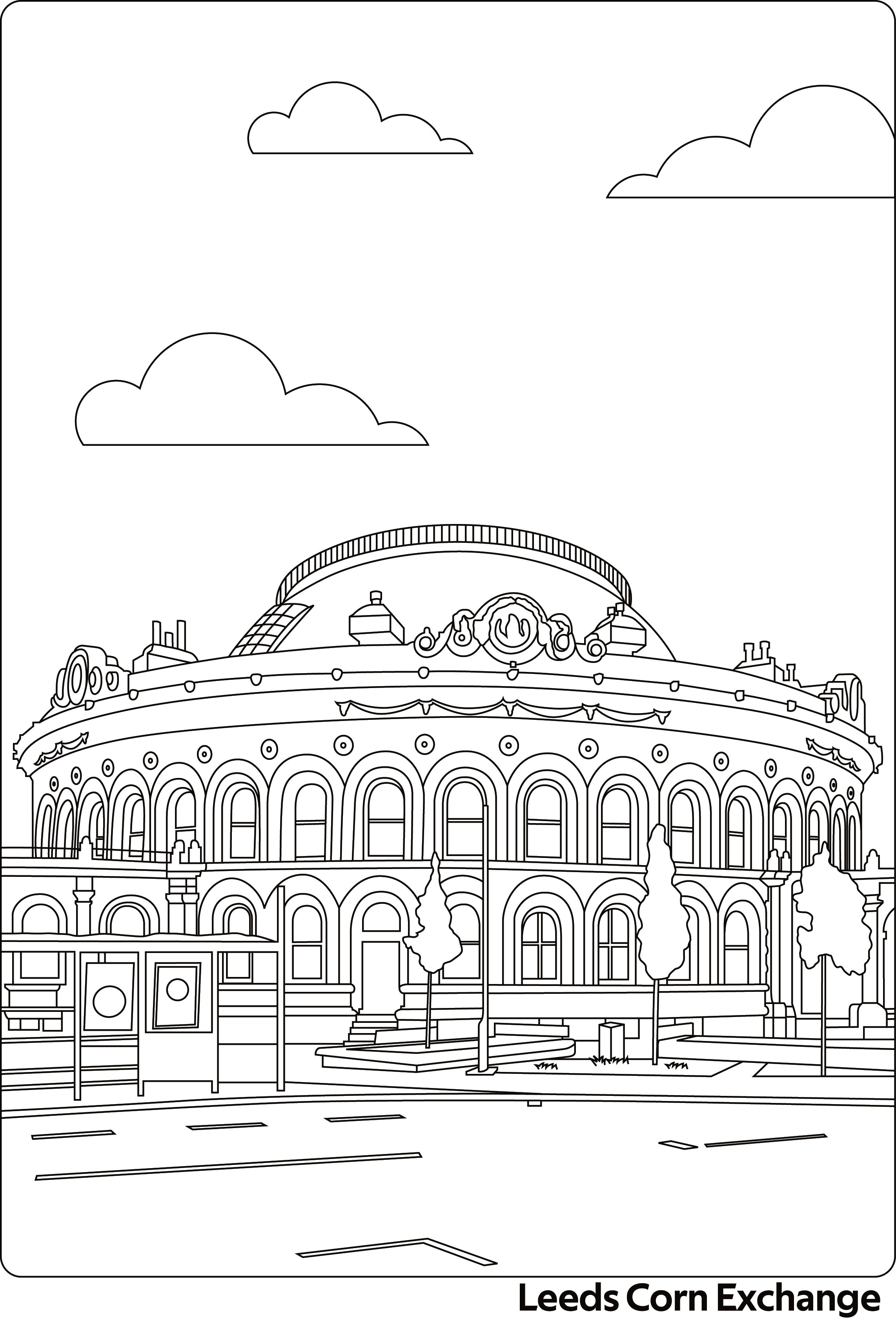 Leeds Colouring Book