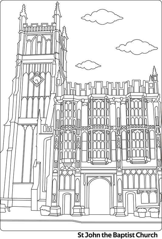 Cirencester Colouring Book | Cotswolds Landmarks & Roman History