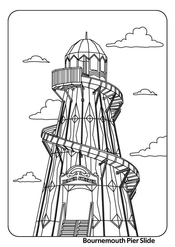 Classic British Seaside Colouring Book