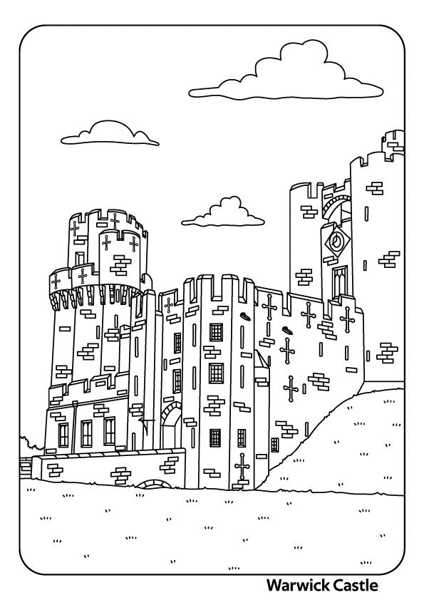 UK Castles Colouring Book
